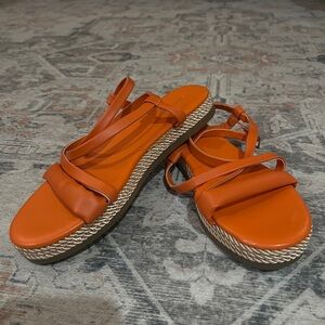 Marc Fisher Orange Sandals - Women’s Size 8.5